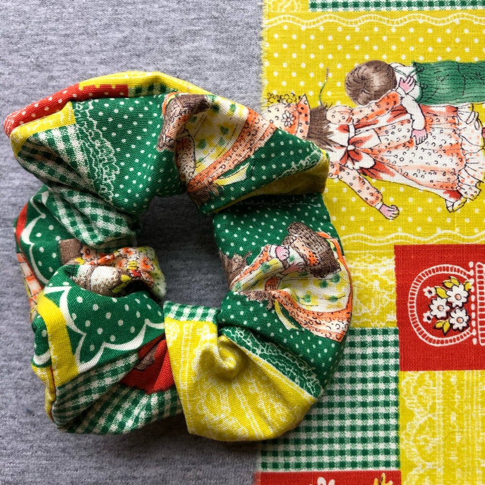 Vintage Holly Hobbie Handmade Scrunchies